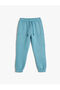 Jogger Sweatpants with Tie Waist Pocket Detail and Ribbon