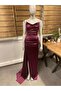 New Season Satin Fabric Thin Straps Long Dress 582243 726 - 3