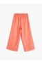 Linen Trousers Double Breasted Closure Wide Leg Belt Detailed - 2