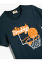 T-Shirt Basketball Printed Short Sleeve Cotton - 3