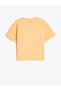 Short Sleeve Cat Printed Crew Neck Cotton T-Shirt - 2