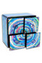 Glass Jewelry Box with 4 Drawers