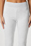Women's Eden Waist Ribbed Spanish Leg Gray Sweatpants - 7