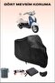 Black Mondial 50 Znu Ec Compatible Motorcycle Tarpaulin, Motor Cover
