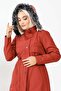 Tile Hooded Fur Lined Bondik Coat - 7