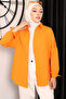 Orange Casual Basic Shirt - 6