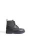 Pivol Black Plaid Oxford Lace up Zippered Casual Women's Boots - 4