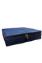 Navy Blue 12 Compartment Accessory Set - Clock Box Adebl-02 - 6