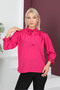 Fuchsia Front Tie Blouse - 4