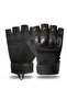 Short Boned Tactical Black Military Gloves