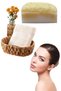 Set of 2 100% Natural Pumpkin Fiber Donkey Milk Whitening Soap Hand Face Drying Towel