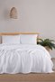 Muslin Single Bed Cover Set 180 X 230 Cm, 2 Pieces, Summer Pillow Case and Pique Set