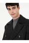 Pi̇erre Cardin Plaided Fabric Wool Smoked Coat - 4