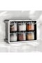 Set of 6 500 ml Self-Adhesive Spice Rack Organizer with Spoon and Stand - 3