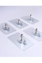 10pcs wall punching free damage free adhesive hanger nail transparent strong bhl - 3