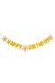Yellow Happy Birthday White Daisy Eva Banner Set - 6