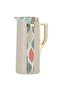 Widad Thermos, Beige, Hand-Coloured Leaf Pattern, Golden, 1 Liter