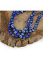 10 mm Dark Blue Glass Evil Eye Bead String Handmade - 2