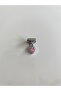 Stainless Steel Pink Heart Italian Bracelet Charm
