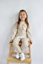 Girl's Two Thread Fabric Medium Thickness Knitted Basic Tracksuit Set with Rabbit Toy - 6