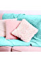 Double-Flannel Micro-Fleece Throw Blanket, 200 x 220 cm, Aqua - 5