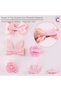 18-Piece Gift Bag Boxed Baby Hair Clip Set Pink - Girls' Crown Bow Snap Rubber Hair Clips - 4