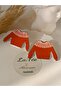 Red New Year's Sweater Theme - Christmas Gift Accessory Handmade Polymer Clay Earrings - 4