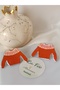 Red New Year's Sweater Theme - Christmas Gift Accessory Handmade Polymer Clay Earrings - 2