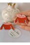 Red New Year's Sweater Theme - Christmas Gift Accessory Handmade Polymer Clay Earrings - 3