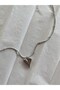 Silver Color Non Tarnish Stainless Ball Chain Aesthetic Heart Steel Necklace - 2