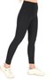 Women's Black Winter Inner Raised High Waist Gathering Corset Non-Inner Showing Leggings - 5