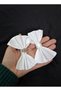 Deene Satin Handmade Shoe Clip White - 6
