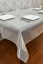 Pvc Transparent Coated Tablecloth Hasır_1032-B - 2
