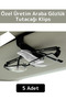 Premium High Quality Car Interior Sun Visor Glasses License Business Card Holder Clip 5 Pcs