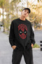 Deadpool Mask Printed Unisex Oversize Movie Character Sweatshirt