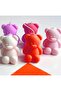 3 Size Teddy Bear Silicone 4.3cm Little Bear Silicone Mold K-1375, Scented Stone Soap Plaster Candle Mold