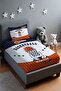 Basketball Season Stripe Basketball Pattern Bedspread and Pillowcase - 2