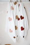 Teddy-Four Layer Muslin Red Heart Blanket - 8