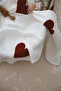 Teddy-Four Layer Muslin Red Heart Blanket - 7