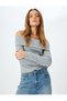 Long Sleeve Off-The-Shoulder Madonna Neck T-Shirt