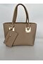 Women's Beige Gift Daily Wedding Mother Bag Large Size Hand and Shoulder Bag with Wallet - 4