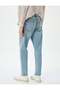 Vintage Straight Loose Jean Trousers Pocket Detailed Cotton - 4
