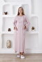 Pregnant Front Buttoned Nightgown and Dressing Gown Set of 2 - Slippers and Crown Gift