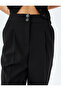 Pocket Pleat Detailed High Waist Carrot Cut Fabric Trousers - 5