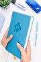 Kr Academy English Timeless Planner Agenda - Turquoise (Mini Notepad + Sticker Gift) - 3