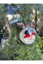 Snowman Candle Transparent Sphere Christmas Tree Ornament, New Year, Christmas Tree, - 8