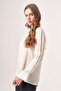 Long Ecru Blouse with Sleeve Detail - 3