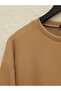 Crew Neck Slit Ribbed Set -Mink - 5