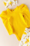 Floral Patterned Bandana Cotton 3-Piece Baby Girl Set - 3