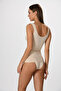 Breast Belly Tightening Seamless Silky Knitted Corset Tank Top - 4